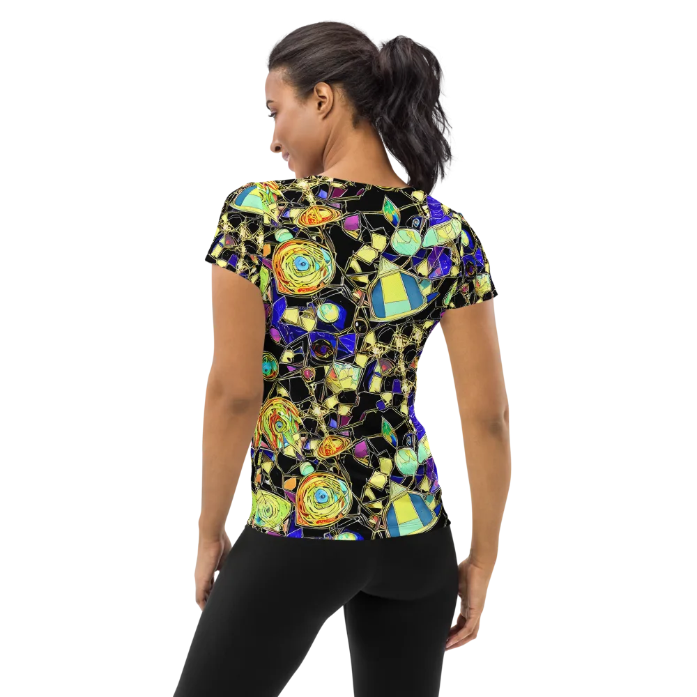 Electric Mineral on Women's Athletic T-Shirt — Back