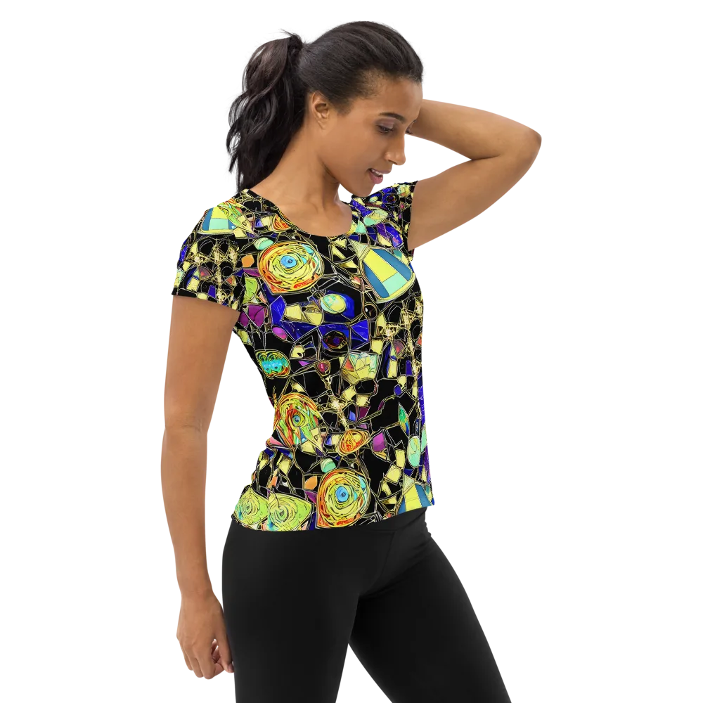 Electric Mineral on Women's Athletic T-Shirt — Right