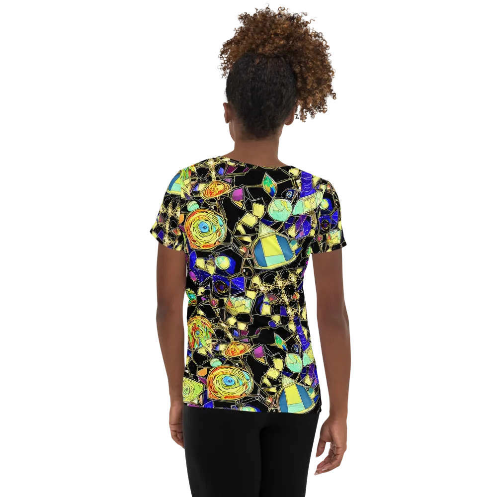 Electric Mineral on Women's Athletic T-Shirt — Back