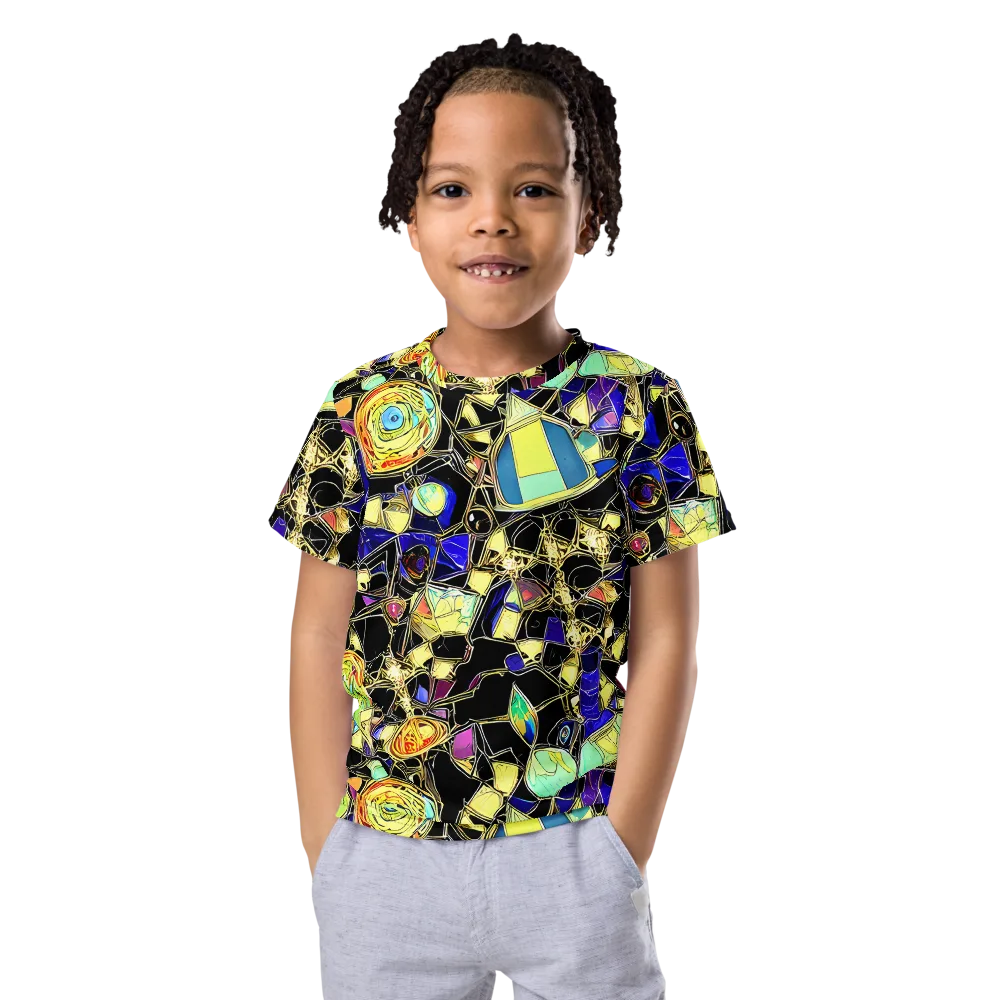 Electric Mineral on Kids Crew Neck T-Shirt — Front