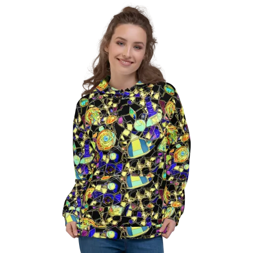 Electric Mineral on a Hoodie