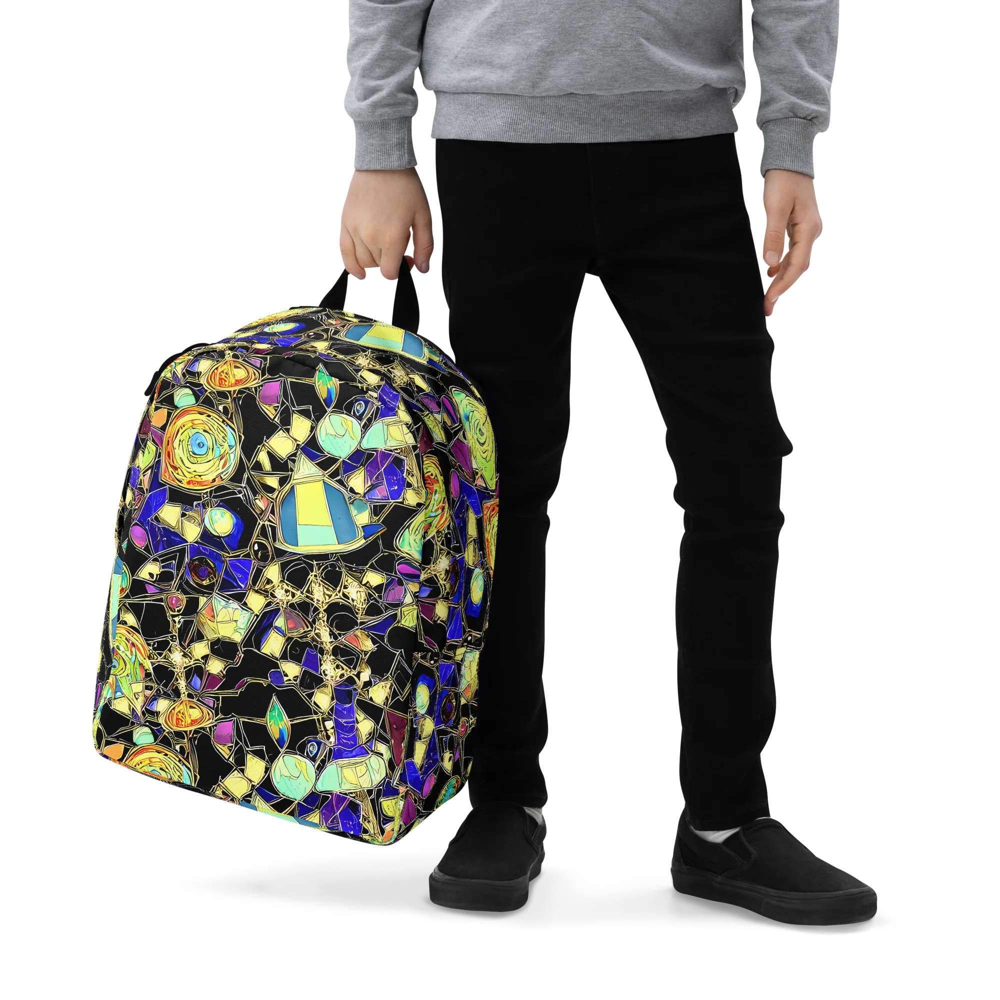Electric Mineral on Minimalist Backpack — Zoomed-in