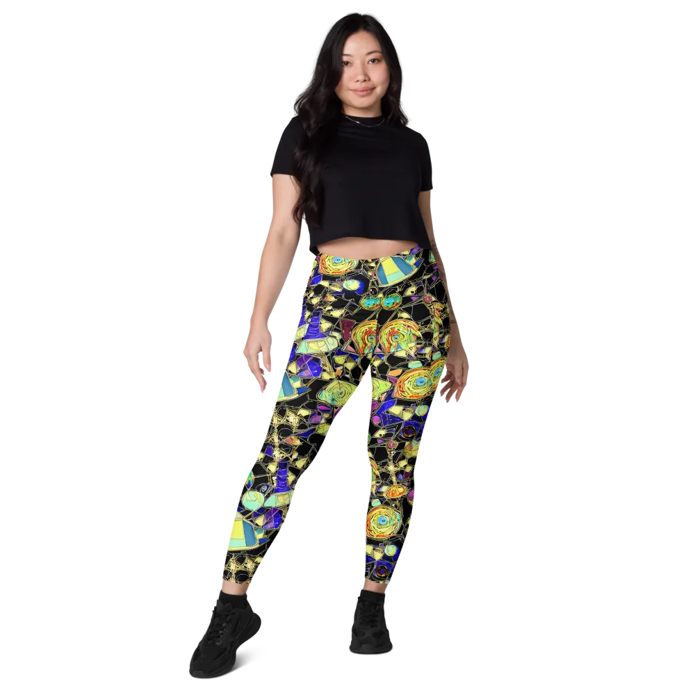 Electric Mineral on Leggings with Pockets — Front