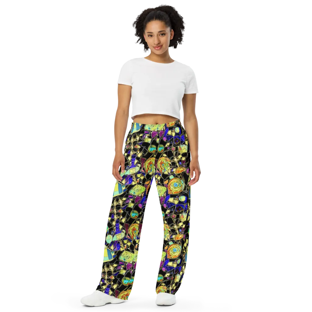 Electric Mineral on Wide-Leg Pants — Front