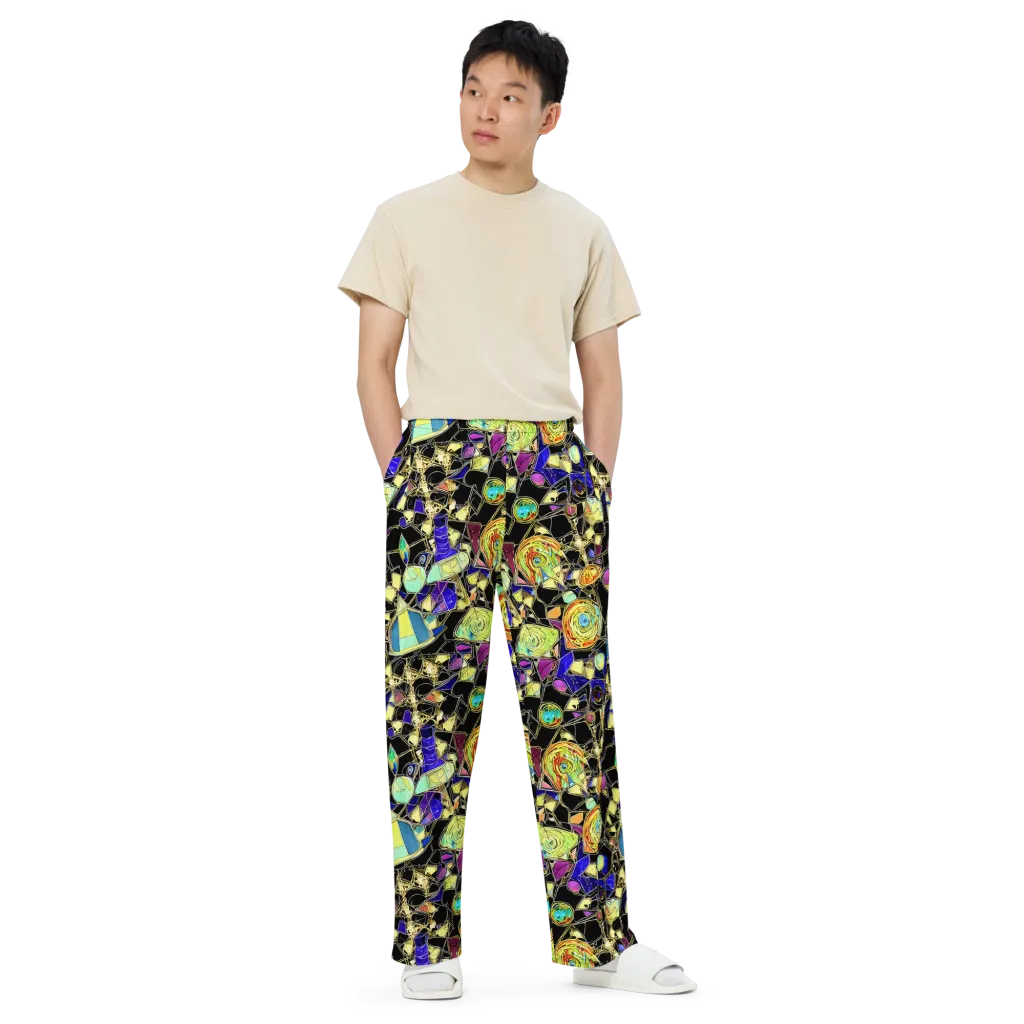 Electric Mineral on Wide-Leg Pants — Front