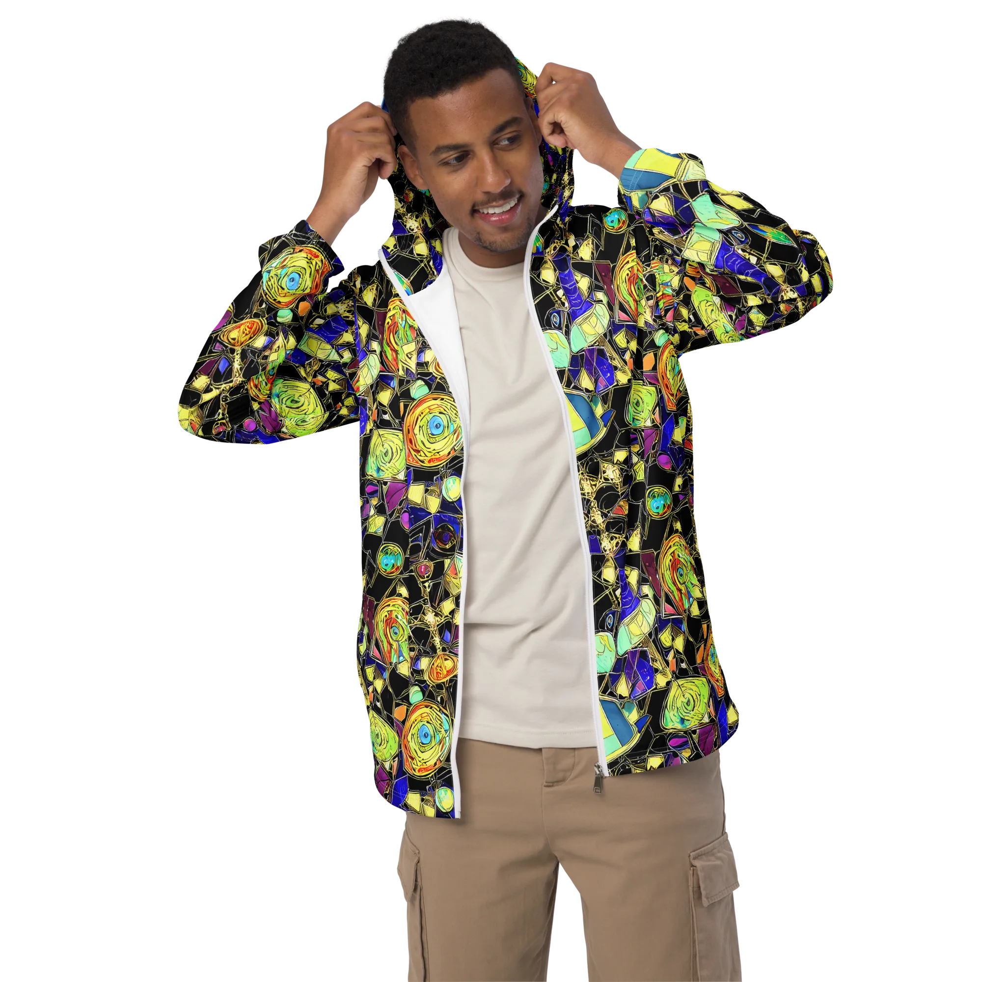 Electric Mineral on Men's Windbreaker — Front