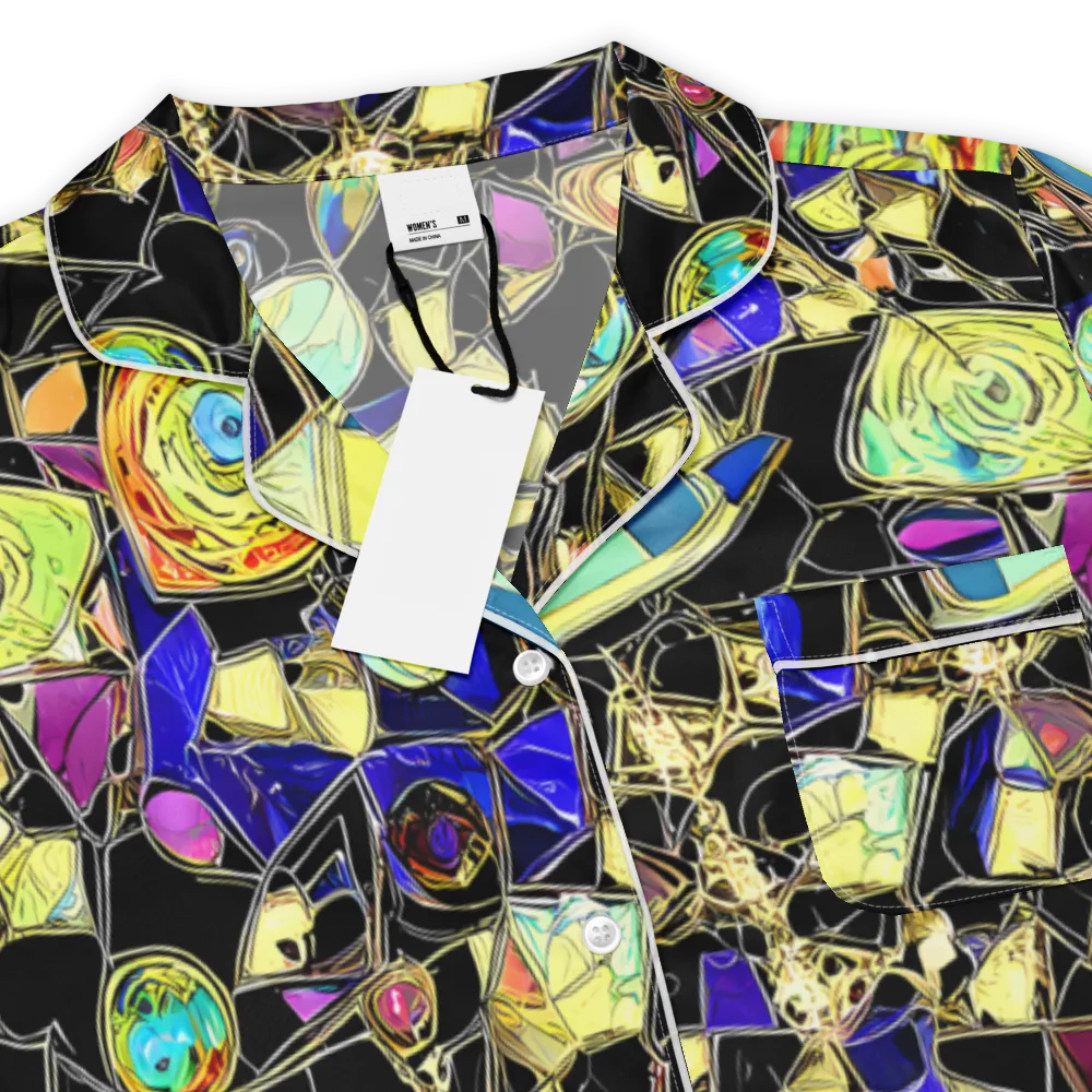 Electric Mineral on Women's Short Sleeve Pajama Top — Product details