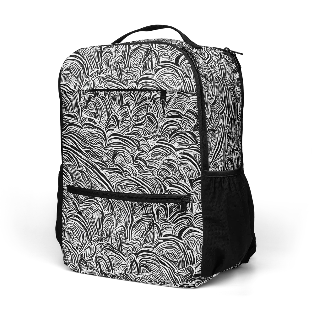 Blackwave Botanica on Utility Backpack — Left Front