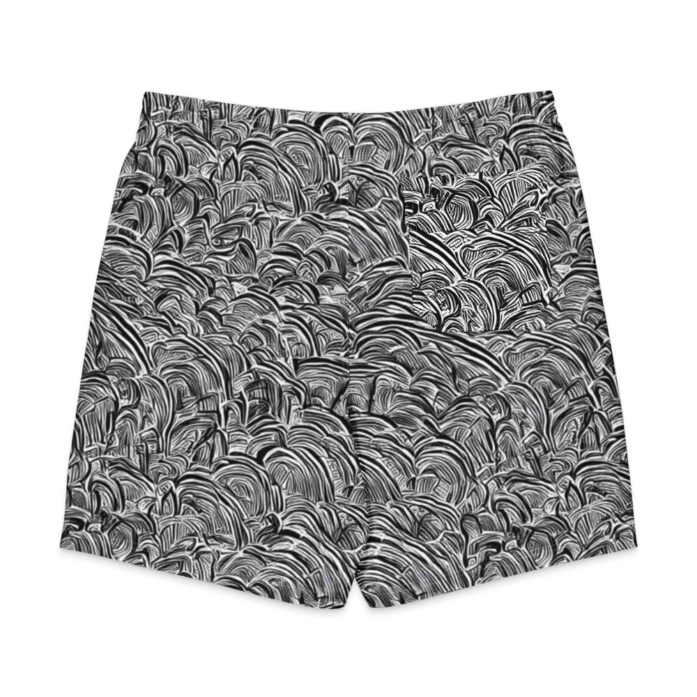 Blackwave Botanica on Men's Board Shorts — Back