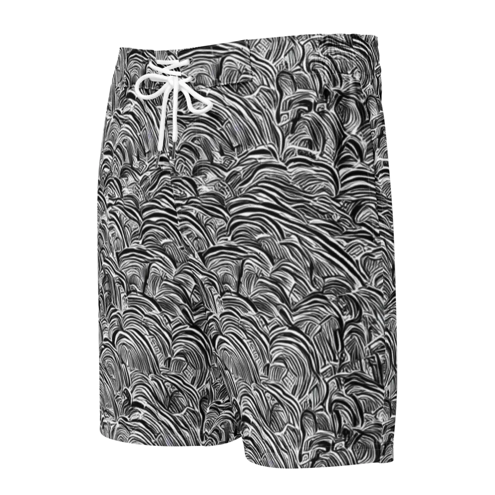 Blackwave Botanica on Men's Board Shorts — Front