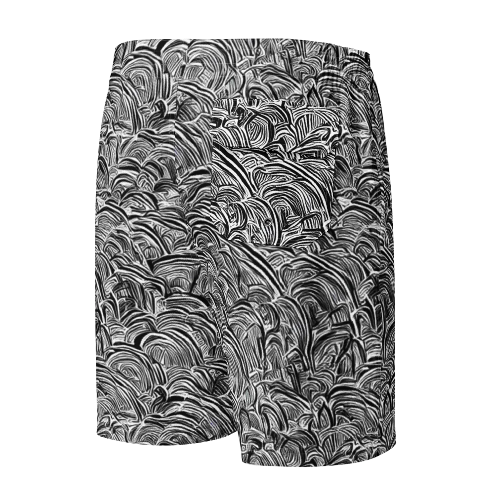 Blackwave Botanica on Men's Board Shorts — Back