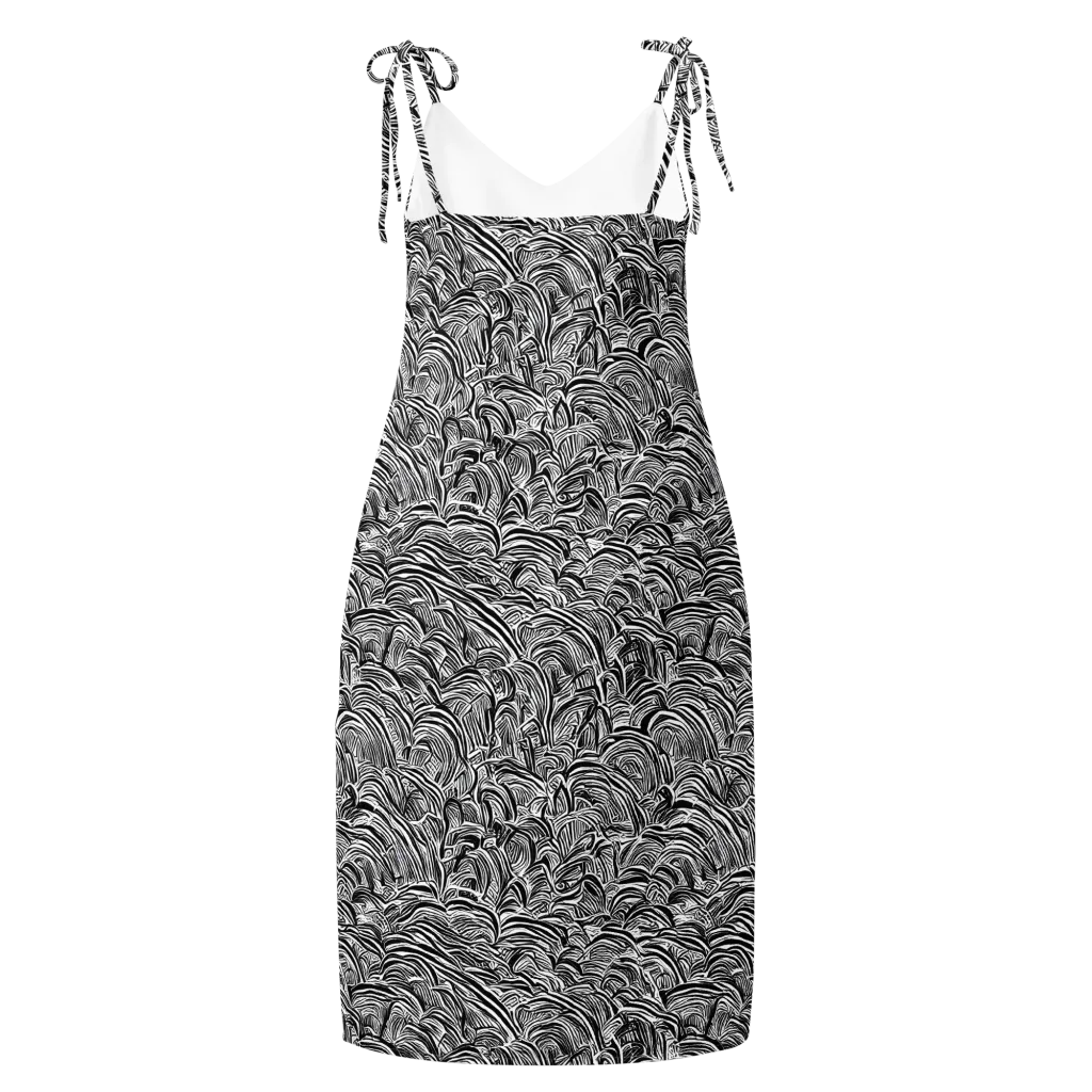 Blackwave Botanica on Slip Dress — Back