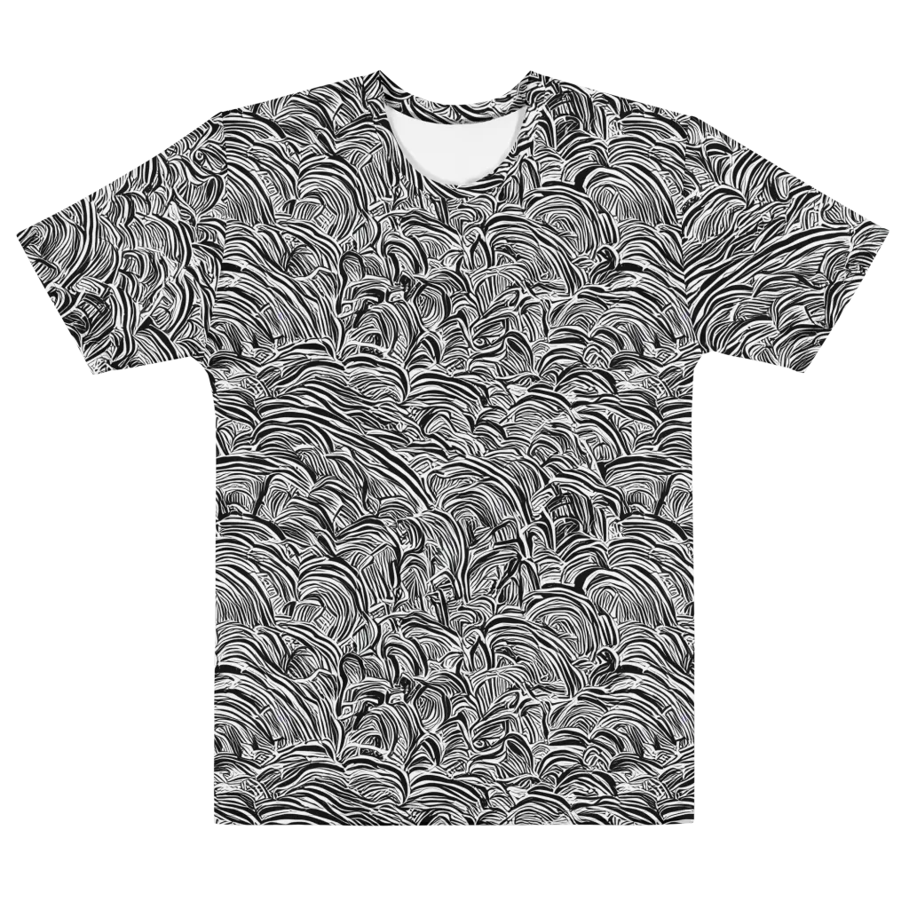 Blackwave Botanica on Men's Cotton Crew Neck T-Shirt — Front