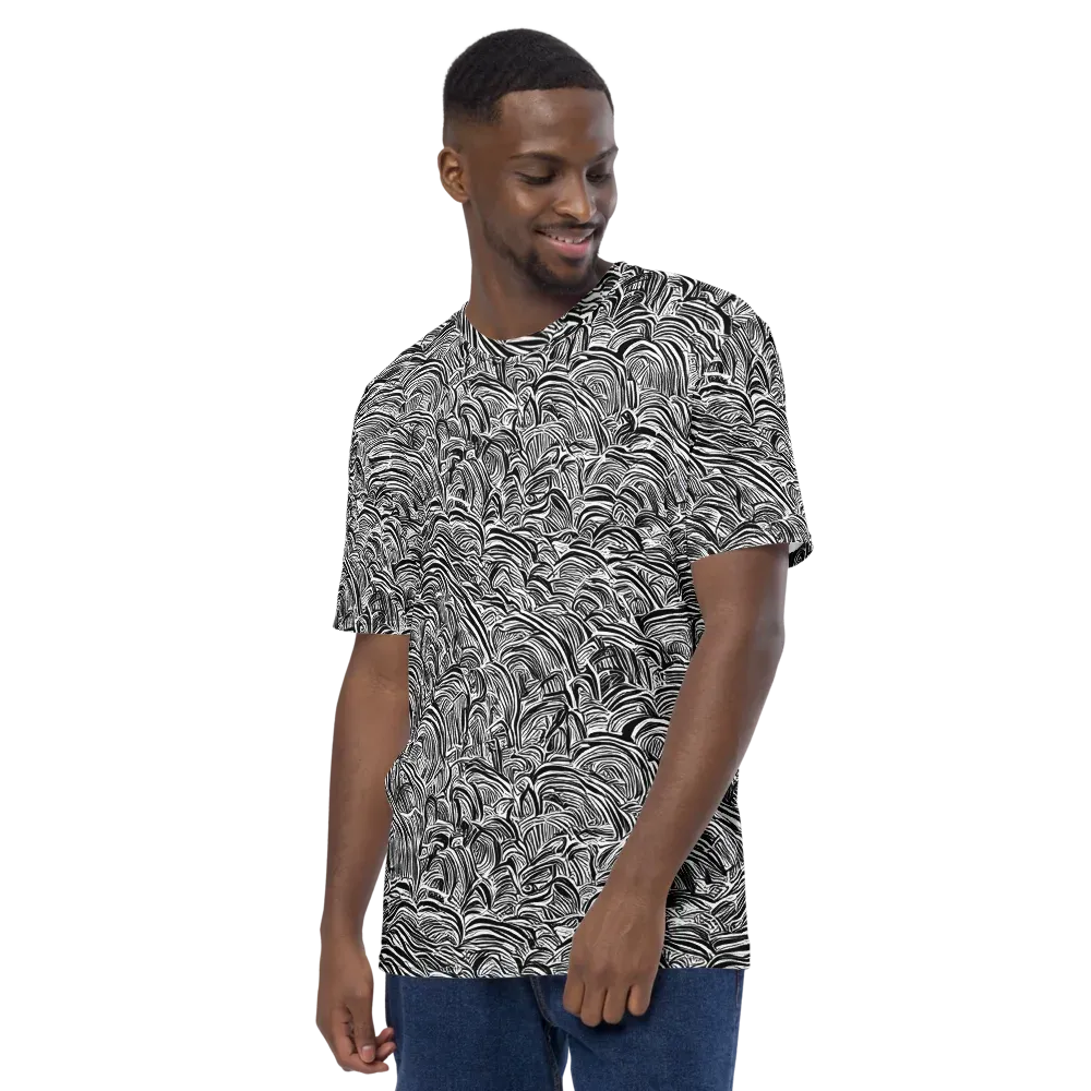 Blackwave Botanica on Men's Crew Neck T-Shirt — Left