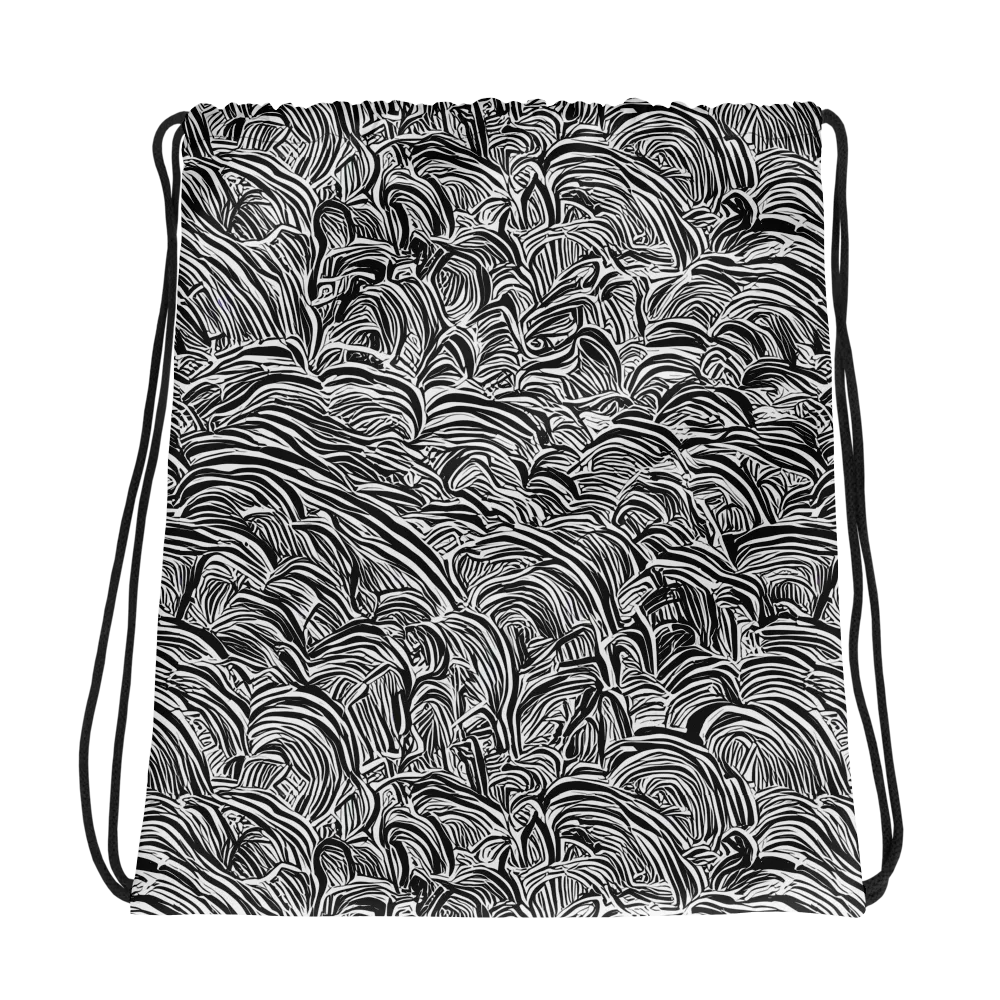 Blackwave Botanica on Drawstring Bag — Photo