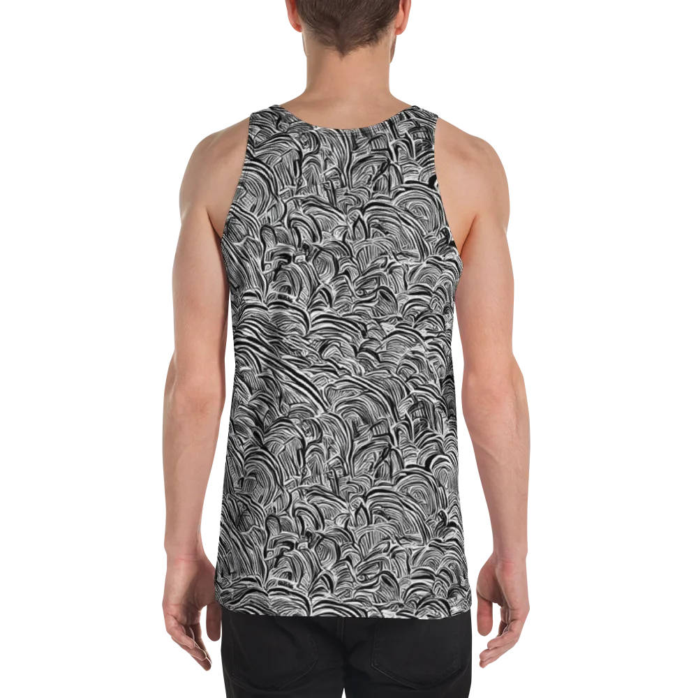 Blackwave Botanica on Men's Tank Top — Back
