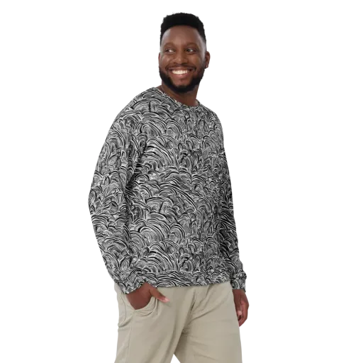 Blackwave Botanica on a Sweatshirt