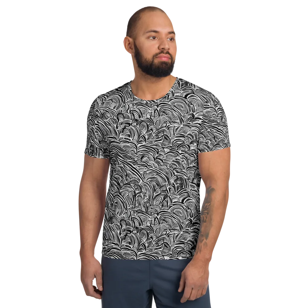 Blackwave Botanica on Men's Athletic T-Shirt — Front