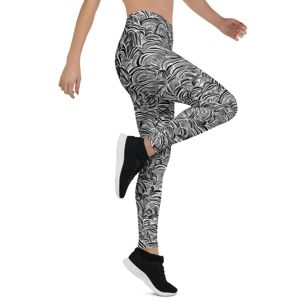 Blackwave Botanica on Leggings — Right