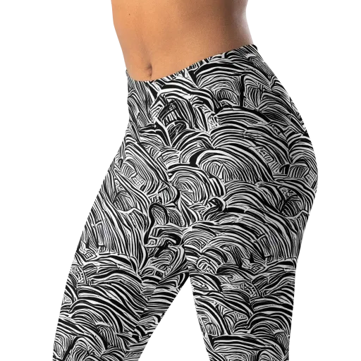 Blackwave Botanica on a Leggings