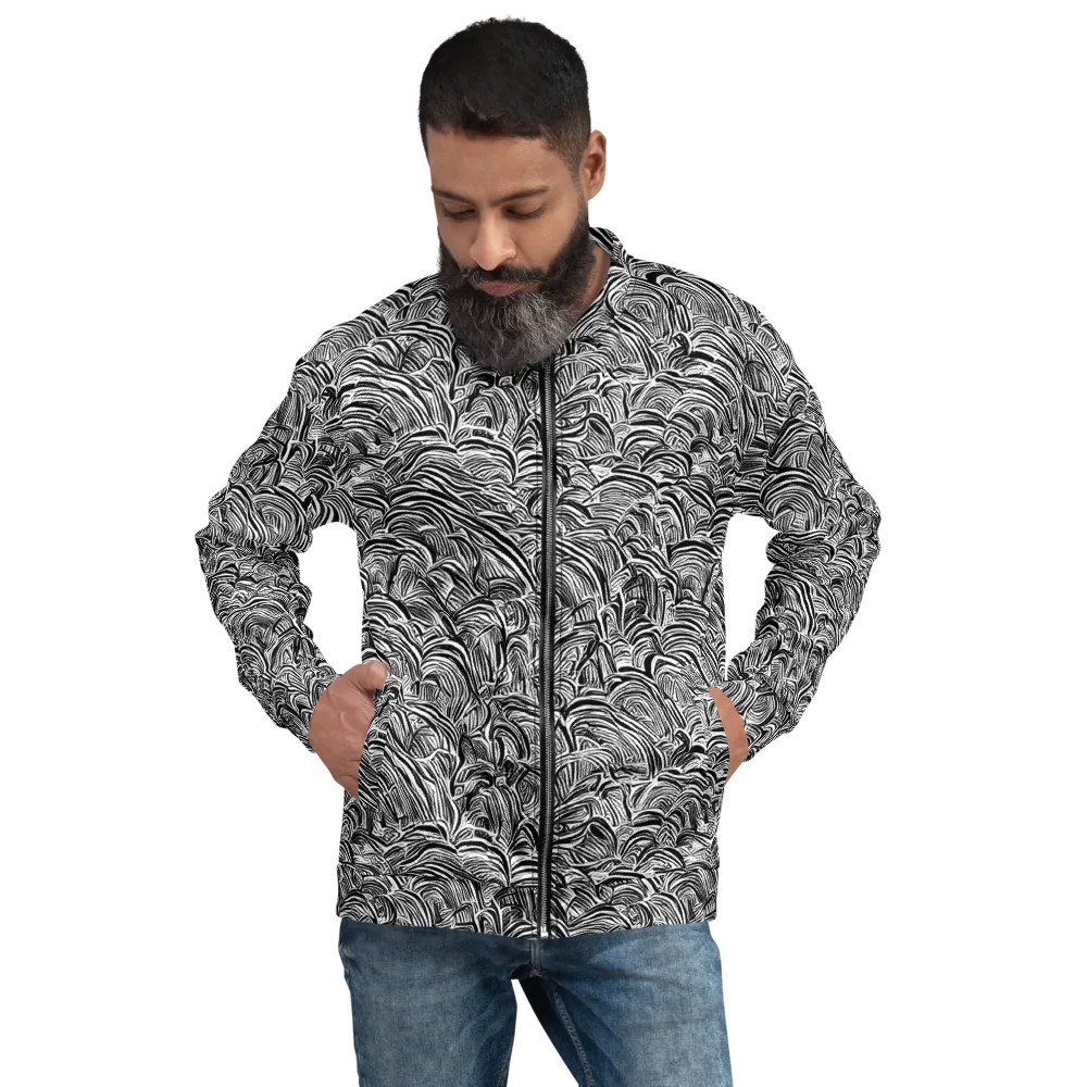 Blackwave Botanica on Bomber Jacket — Front