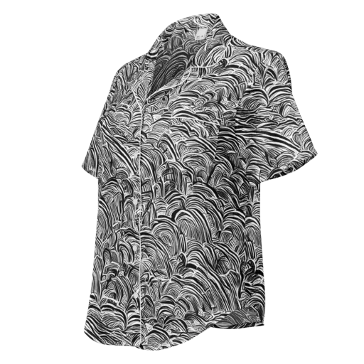 Blackwave Botanica on a Women's Short Sleeve Pajama Top