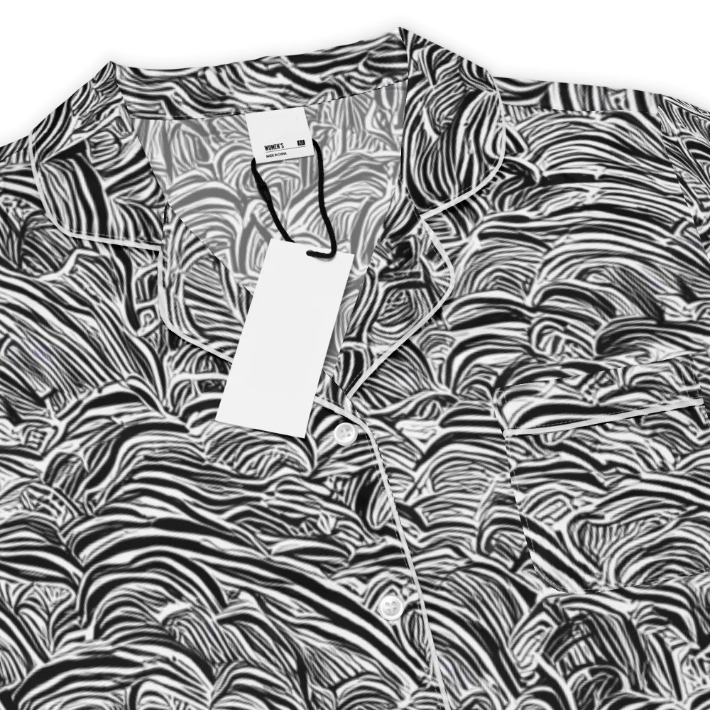 Blackwave Botanica on Women's Short Sleeve Pajama Top — Product details