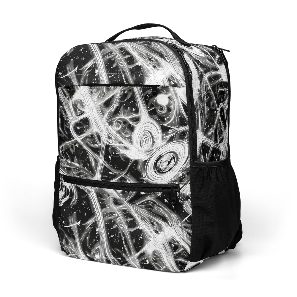 Monochrome Melt on Utility Backpack — Left Front