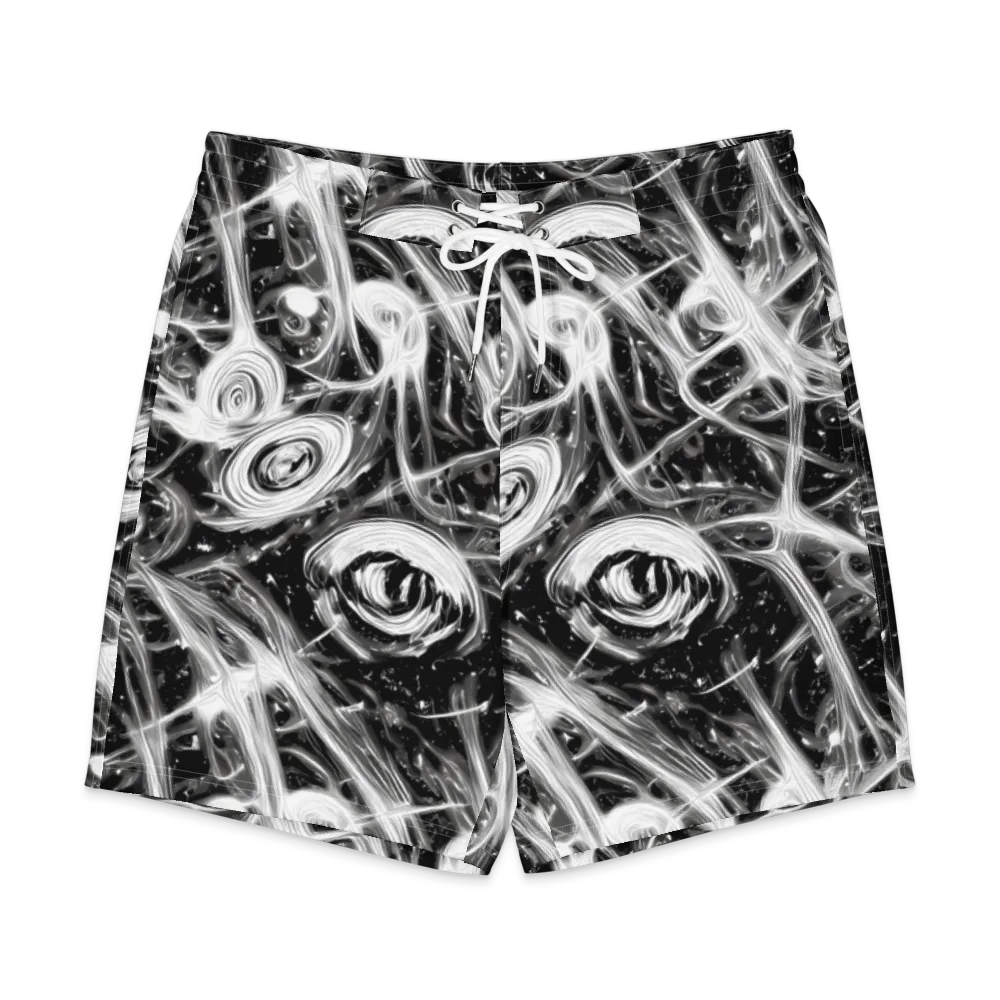 Monochrome Melt on Men's Board Shorts — Front