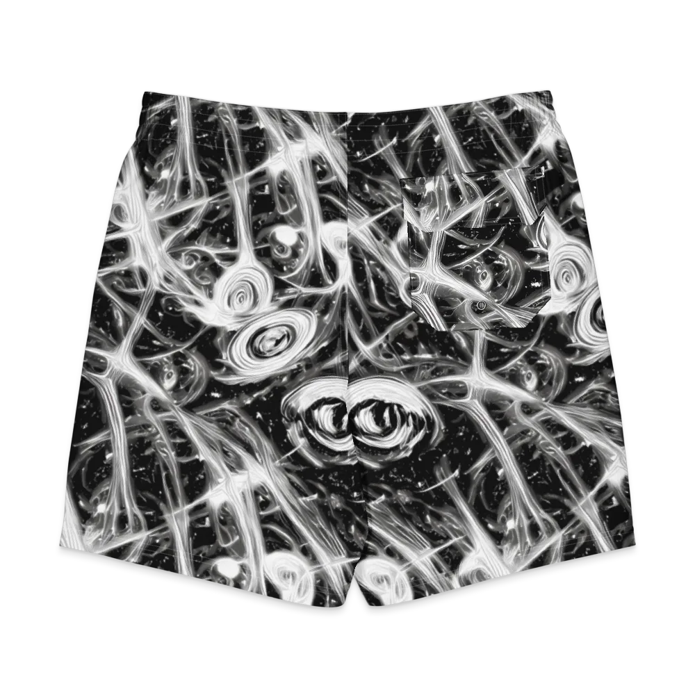 Monochrome Melt on Men's Board Shorts — Back