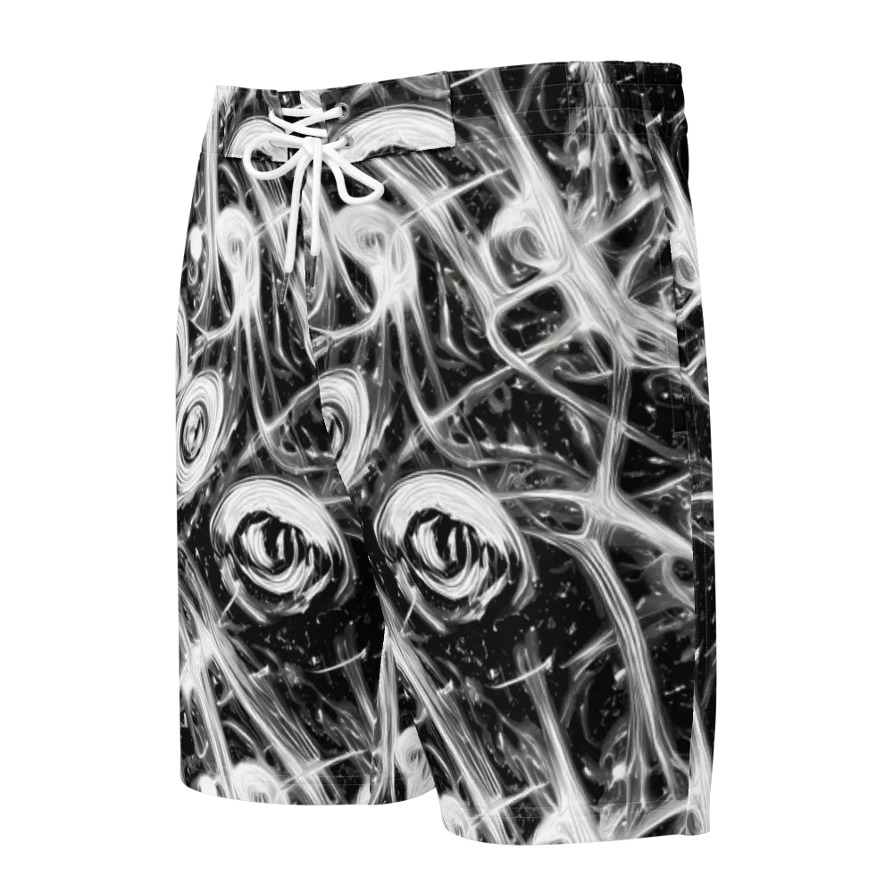 Monochrome Melt on Men's Board Shorts — Front