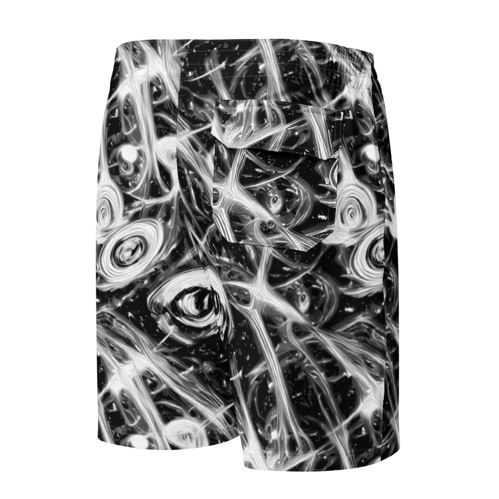 Monochrome Melt on Men's Board Shorts — Back