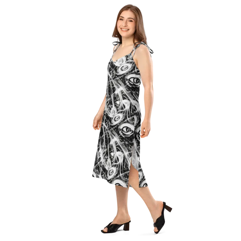 Monochrome Melt on Slip Dress — Left Front
