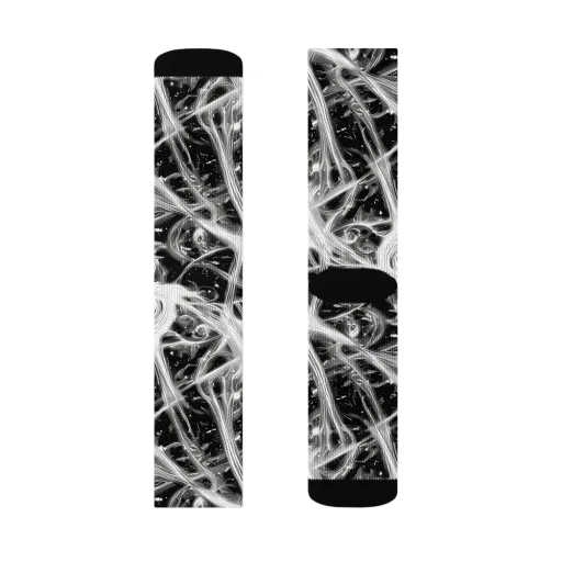 Monochrome Melt on a Socks