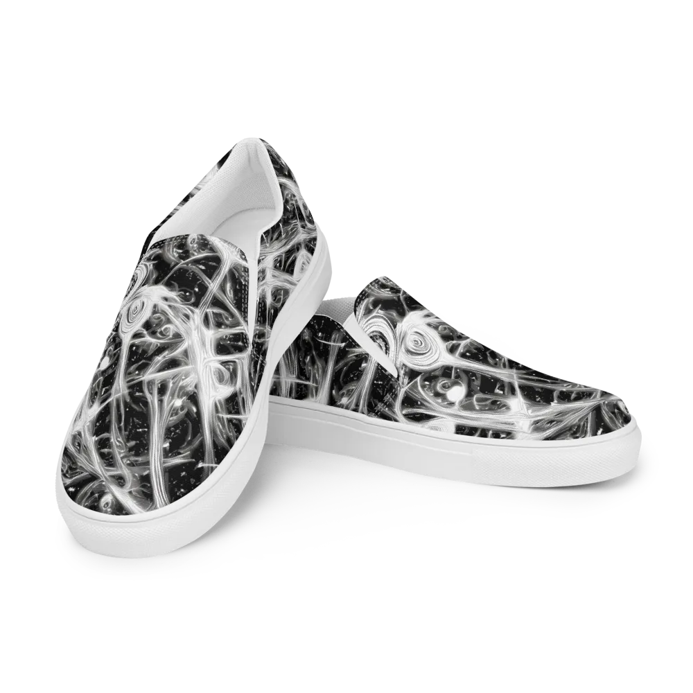 Monochrome Melt on Women's Slip-On Canvas Shoes — Left Front