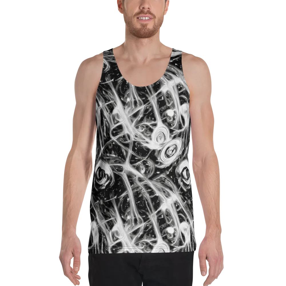 Monochrome Melt on Men's Tank Top — Front