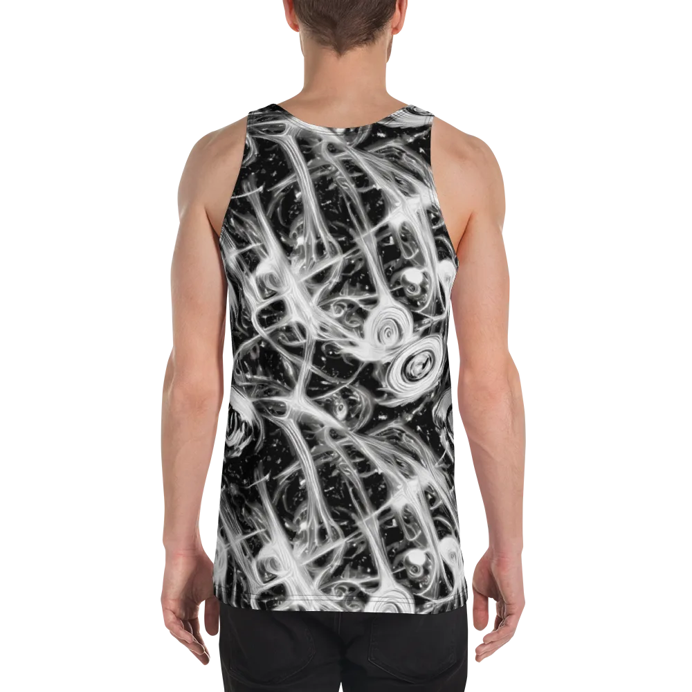 Monochrome Melt on Men's Tank Top — Back