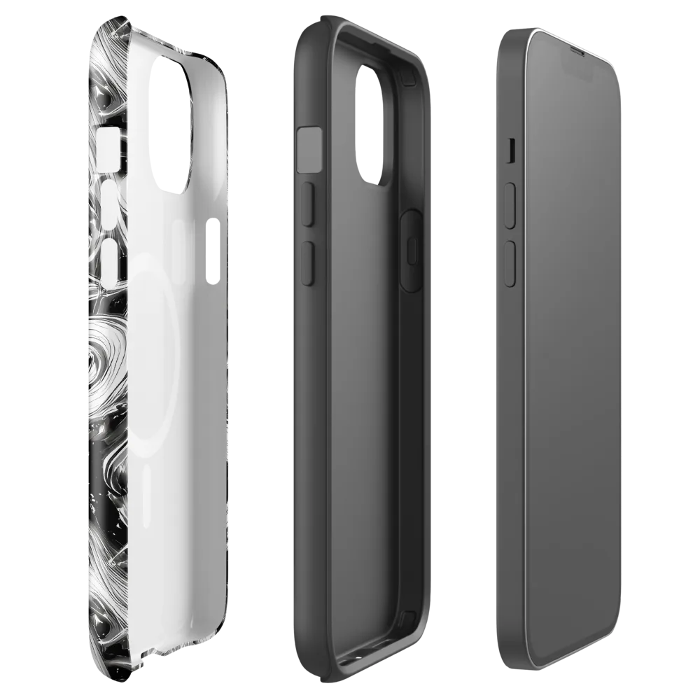 Monochrome Melt on MagSafe Tough Case for iPhone® — Front