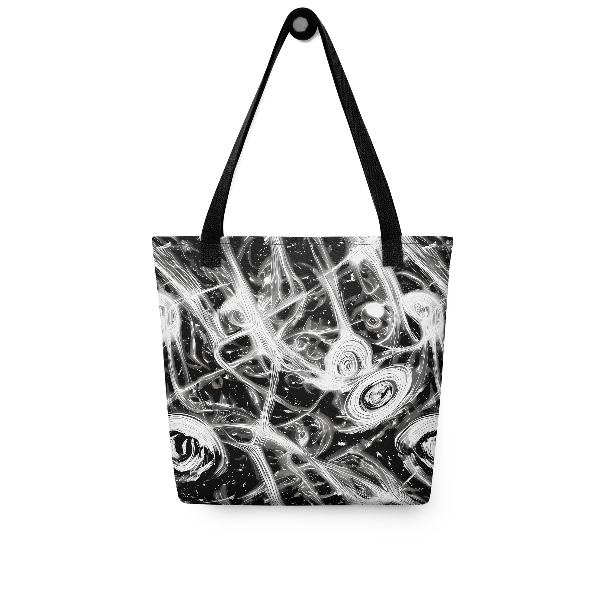 Monochrome Melt on Tote Bag — Front