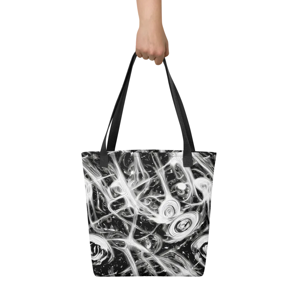 Monochrome Melt on Tote Bag — Front