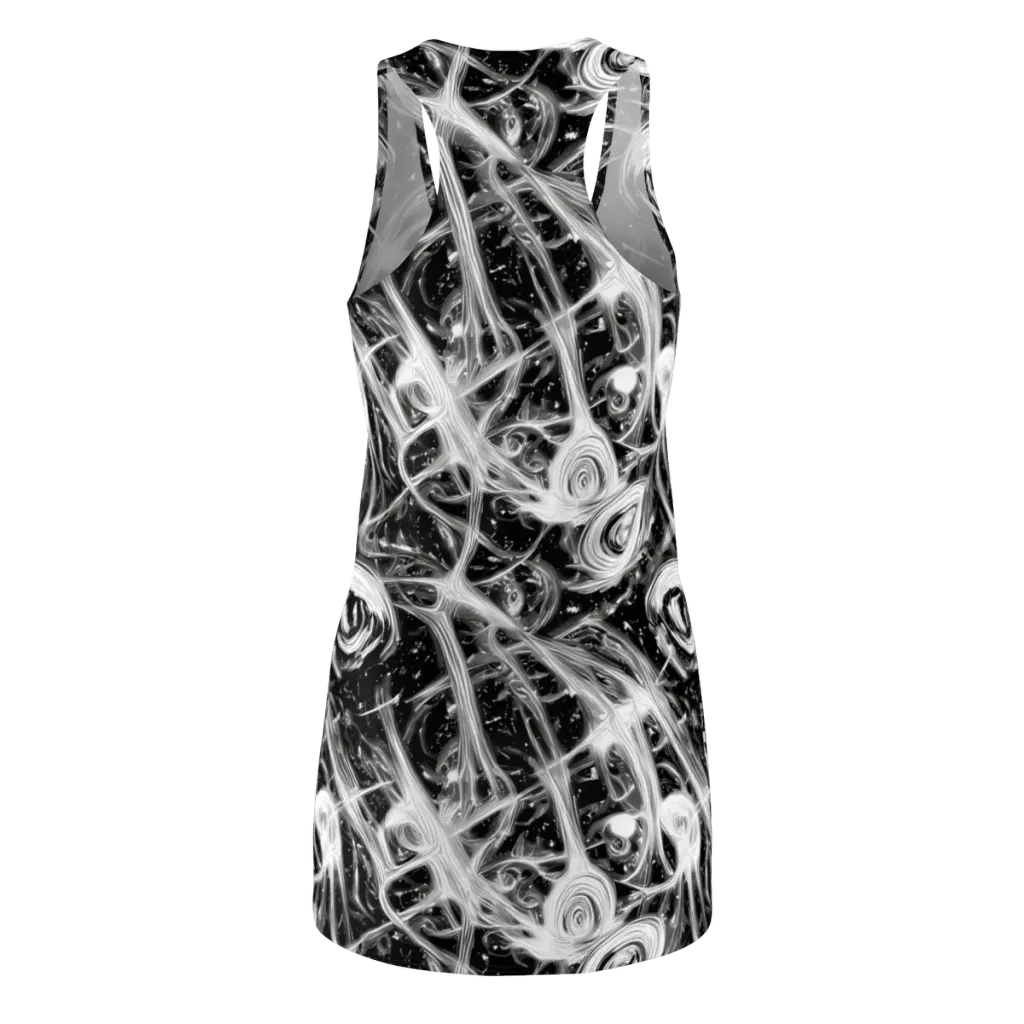 Monochrome Melt on Racerback Dress — Back