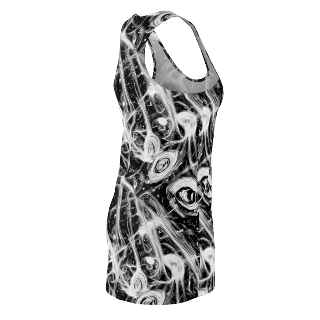 Monochrome Melt on Racerback Dress — Back Side