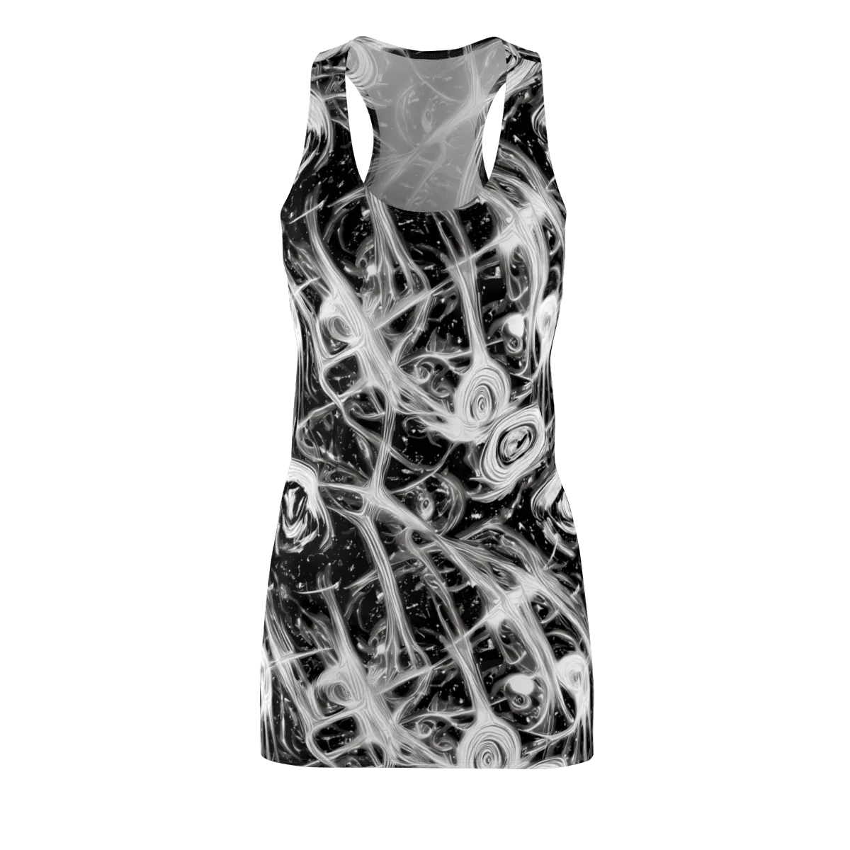 Monochrome Melt on Racerback Dress — Front