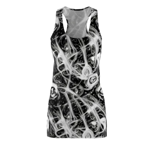 Monochrome Melt on a Racerback Dress
