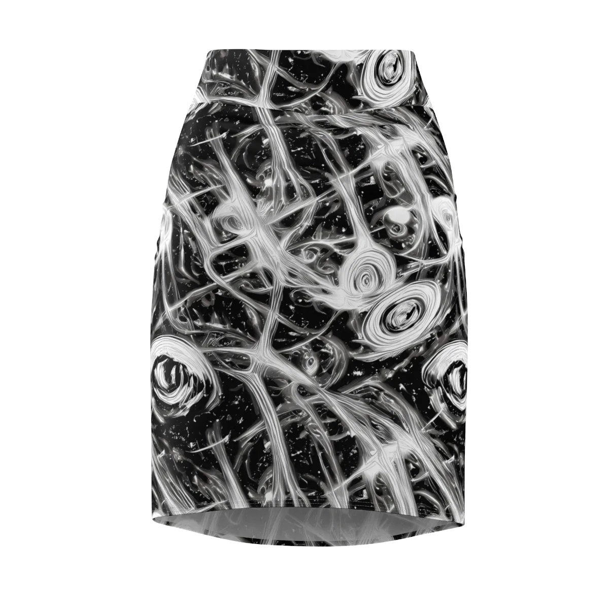Monochrome Melt on Pencil Skirt — Front