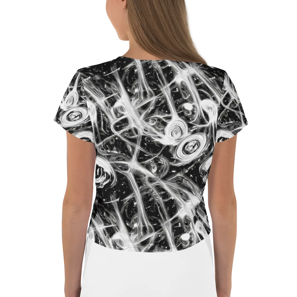 Monochrome Melt on Crop Tee — Back