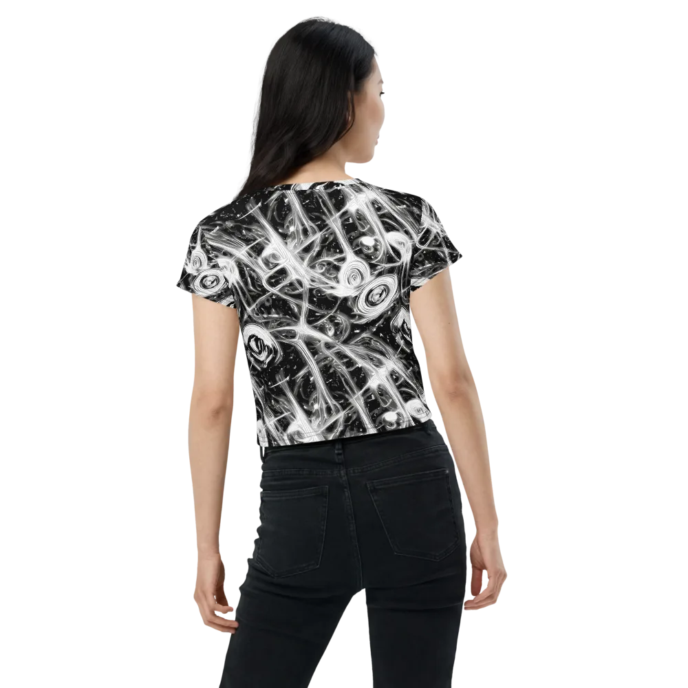 Monochrome Melt on Crop Tee — Back