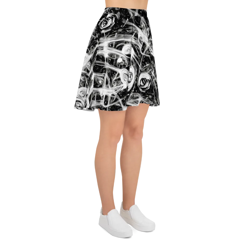 Monochrome Melt on Skater Skirt — Right