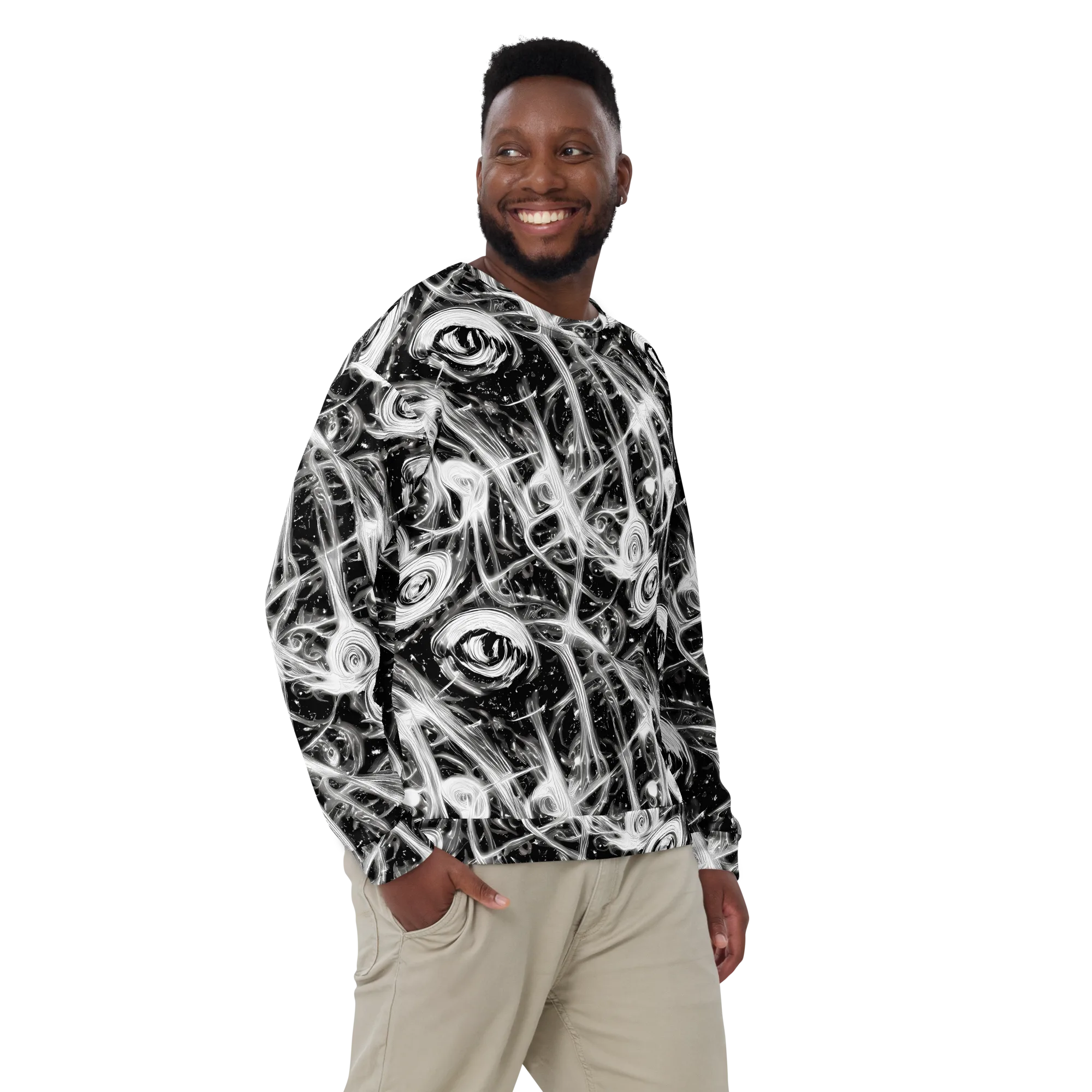 Monochrome Melt on Sweatshirt — Front