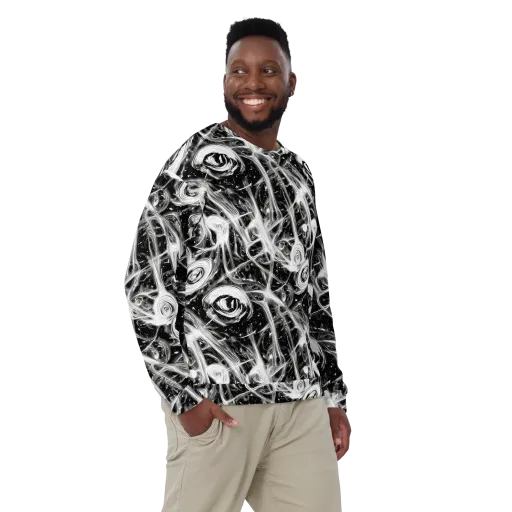 Monochrome Melt on a Sweatshirt